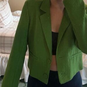 Abercrombie & Fitch Vibrant Green Blazer